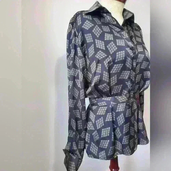 JONES  NEW YORK vintage blouse. Size 6 - Picture 2 of 8